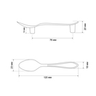 Ручка-скоба CAPPIO RSC002 "Ложка", м/о 76 мм, цвет античная бронза - фото 24677854