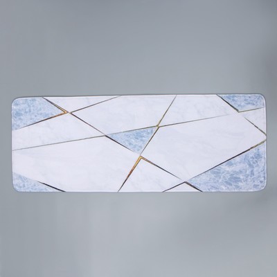 Коврик для ванной и туалета Доляна «Мрамор», 45×120 см