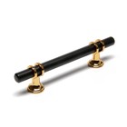 Ручка-скоба CAPPIO RSC003, м/о 96 мм, d=12 мм, цвет черный с золотом - Фото 5