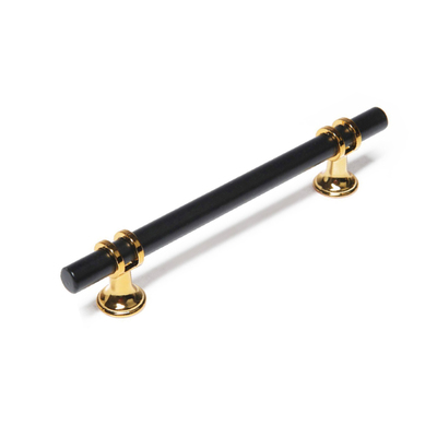 Ручка-рейлинг CAPPIO RSC003, м/о 128 мм, d=12 мм, цвет черный с золотом