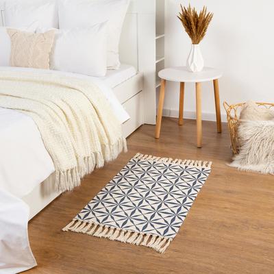 Коврик с кисточками «Этель. Паутинка», 60×90 см, хлопок 50%