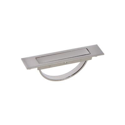 Ручка потайная CAPPIO, цинк, L=100 мм, м/о 85 мм, цвет матовый никель