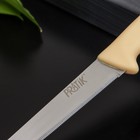 Нож для хлеба Pratik, лезвие 17 см, цвет бежевый - Фото 2