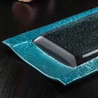 Блюдо стеклянное сервировочное Magistro «Сияние», 32×16×2,5 см, цвет бирюзовый - Фото 4