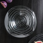 Блюдо сервировочное Magistro «Авис. Текстура», 22×22×2 см, цвет прозрачный - Фото 2