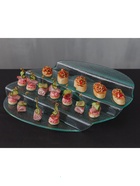 Блюдо стеклянное сервировочное Magistro «Авис», 4 ступени, 31×45×12,5 см - фото 48941532