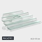 Блюдо сервировочное Magistro «Авис», 5 ступеней, 41,5×51×14,5 см, цвет прозрачный - фото 4780017