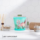 Горшок для цветов Доляна «Тропический лес», 800 мл, цвет зелёный - Фото 3