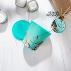 Горшок для цветов Доляна «Тропический лес», 800 мл, цвет зелёный - Фото 4