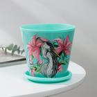 Горшок для цветов Доляна «Арама», 800 мл, цвет зелёный (комплект 2 шт) - фото 48821130