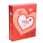 Фотоальбом магнитный 20 листов Love в коробке, МИКС 26,5х21х5 см - Фото 1