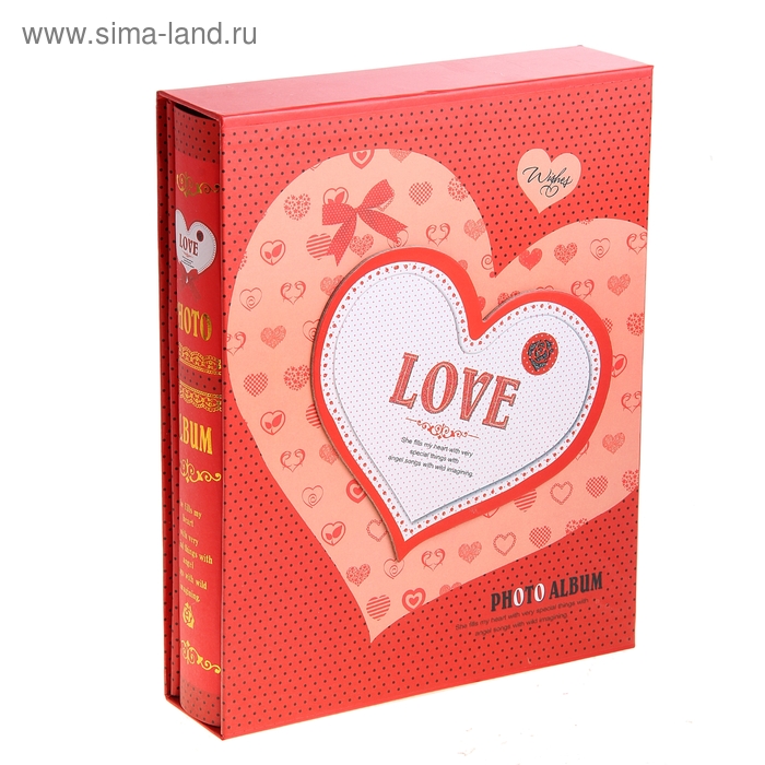 Фотоальбом магнитный 20 листов Love в коробке, МИКС 26,5х21х5 см - Фото 1
