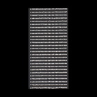 Стразы для декора, на клеевой основе, 7.5×15 см, d=2 мм, цвет серебристый - Фото 2