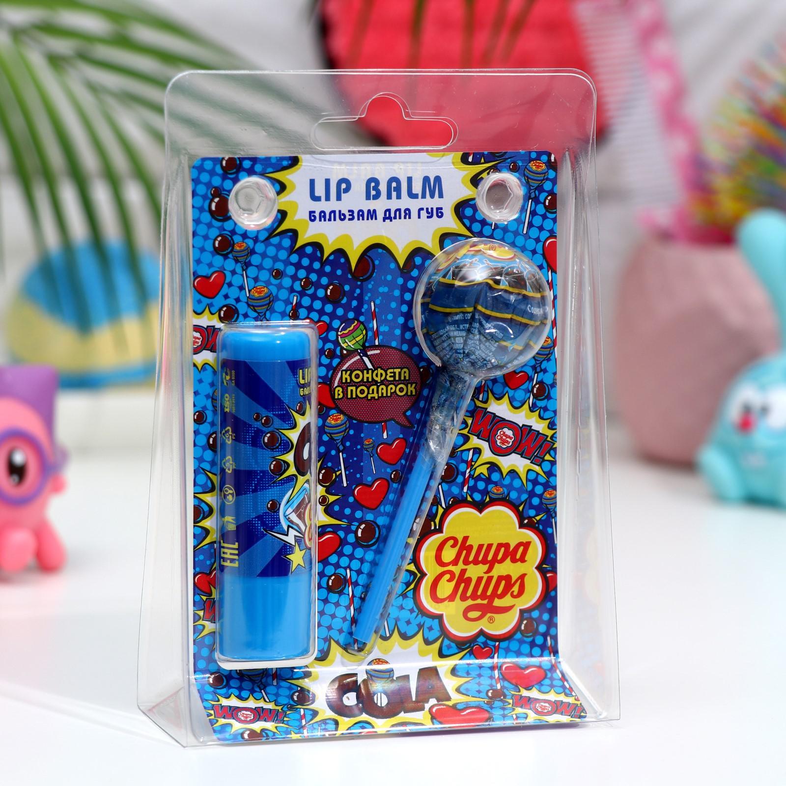 Набор Бальзам для губ Chupa chups Кола и Карамель 4,2 г (7461103 ...
