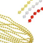 Бусы на ёлку 7 м "Шарики глянец" d-6 мм, микс - Фото 1