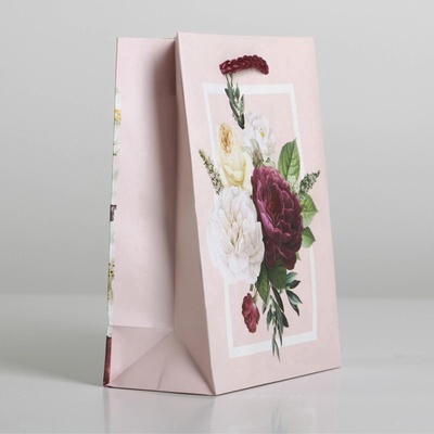 Пакет подарочный ламинированный, упаковка, Love, S 12×15×5.5 см