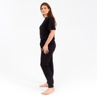 Комплект женский (футболка, брюки) MINAKU: Home comfort цвет чёрный, р-р 52 7136184