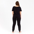 Комплект женский (футболка, брюки) MINAKU: Home comfort цвет чёрный, р-р 52 7136184