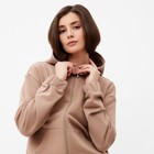 Костюм женский (толстовка, брюки) MINAKU: Casual collection цвет бежевый, размер 44 - Фото 3