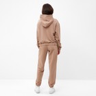 Костюм женский (толстовка, брюки) MINAKU: Casual collection цвет бежевый, размер 44 - Фото 6
