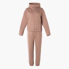 Костюм женский (толстовка, брюки) MINAKU: Casual Collection, размер 46, бежевый - Фото 8