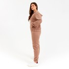 Костюм женский (толстовка, брюки) MINAKU: Casual collection цвет бежевый, размер 48 - Фото 11