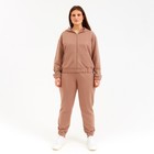Костюм женский (толстовка, брюки) MINAKU: Casual collection цвет бежевый, размер 48 - Фото 10