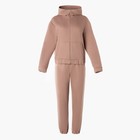 Костюм женский (толстовка, брюки) MINAKU: Casual collection цвет бежевый, размер 50 - Фото 12