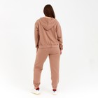 Костюм женский (толстовка, брюки) MINAKU: Casual collection цвет бежевый, размер 50 - Фото 3