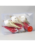 Ёлочные игрушки 6 шт. «Сосулька в снегу», 11 см, МИКС - Фото 3