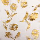 Органза "Золотые тюльпаны", цвет бежевый, 48 см х 4,5 м - Фото 2