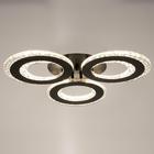 Люстра с ПДУ 1097/3BK LED 114 Вт диммер черный 46×46×8 см BayerLux - фото 5032620