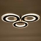 Люстра с ПДУ 1097/3BK LED 114 Вт диммер черный 46×46×8 см BayerLux - фото 5032621