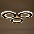 Люстра с ПДУ 1097/3BK LED 114 Вт диммер черный 46×46×8 см BayerLux - фото 5032622