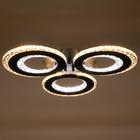 Люстра с ПДУ 1097/3BK LED 114 Вт диммер черный 46×46×8 см BayerLux - фото 5032623