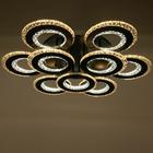 Люстра с ПДУ 1097/6+3BK LED 342Вт диммер черный 71х71х11 см BayerLux - фото 24578434