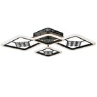 Люстра с ПДУ 1548/4BKLED 96 Вт 3000-6000К диммер черный 71×10 см BayerLux - фото 47261250