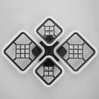 Люстра с ПДУ 1548/4BKLED 96 Вт 3000-6000К диммер черный 71×10 см BayerLux - фото 47261253