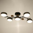 Люстра 1316/5GR LED 120Вт 3000-6000К серый 55х73х15 см - Фото 2