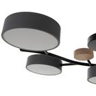 Люстра 1316/5GR LED 120Вт 3000-6000К серый 55х73х15 см - Фото 6