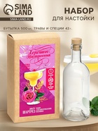 Подарочный набор для приготовления настойки «Ликёр Шартез»: набор трав и специй, бутылка - Фото 1