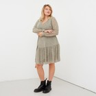 Платье женское MIST plus-size, р.50, зеленый - фото 318682081