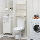 Стеллаж над унитазом, 48×156×26 см, цвет бежевый - фото 25394057