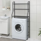 Стеллаж над стиральной машинкой, 68,5×156×26 см, чёрный - Фото 2