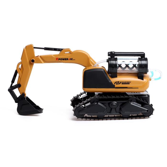 Экскаватор радиоуправляемый «Стройка», подвижный ковш, гидроаккумулятор, работает от аккумулятора 51405