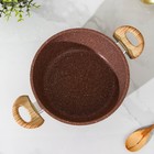 Кастрюля Доляна «Брауни», 4 л, d=20 см, h=11.5 см, антипригарное покрытие, индукция, литой алюминий, коричневая - Фото 2