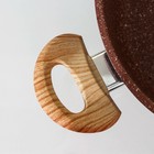 Кастрюля Доляна «Брауни», 4 л, d=20 см, h=11.5 см, антипригарное покрытие, индукция, литой алюминий, коричневая - Фото 4