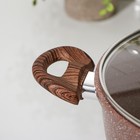 Кастрюля Доляна «Брауни», 4 л, d=20 см, h=11.5 см, антипригарное покрытие, индукция, литой алюминий, коричневая - Фото 10