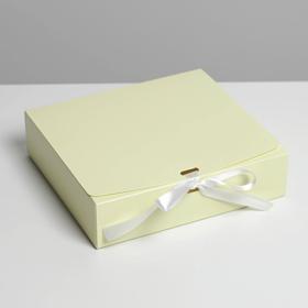 Коробка подарочная складная, упаковка, «Желтая», 20 х 18 х 5 см