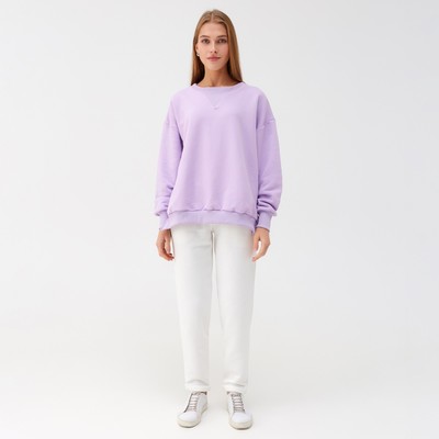 Костюм (свитшот, брюки) MINAKU: Casual Collection цвет сиреневый, размер 48